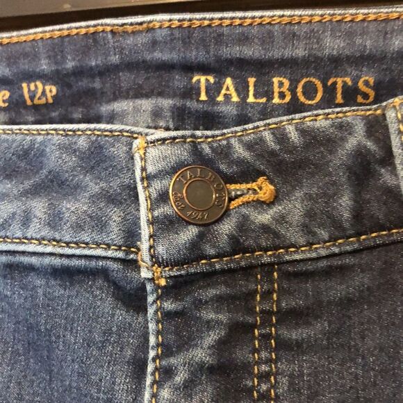 Talbots curvy ankle jeans size 12p - Picture 9 of 10